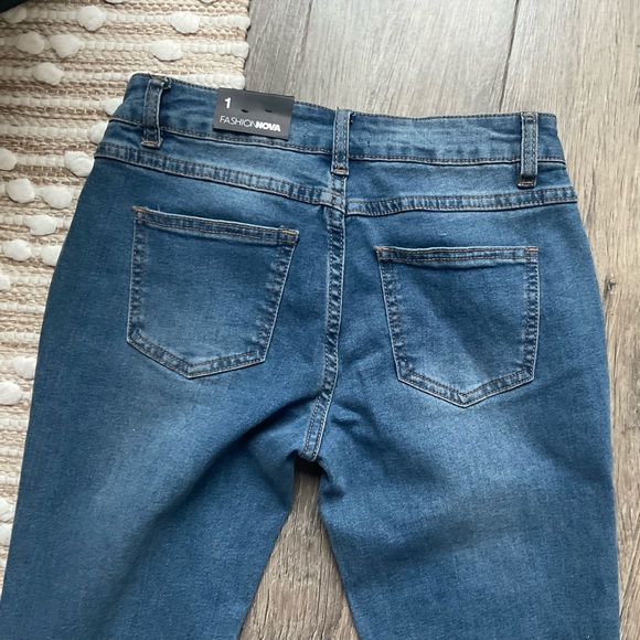 Boot Cut Jeans • Dark Denim • Size 0-1 - Picture 4 of 5